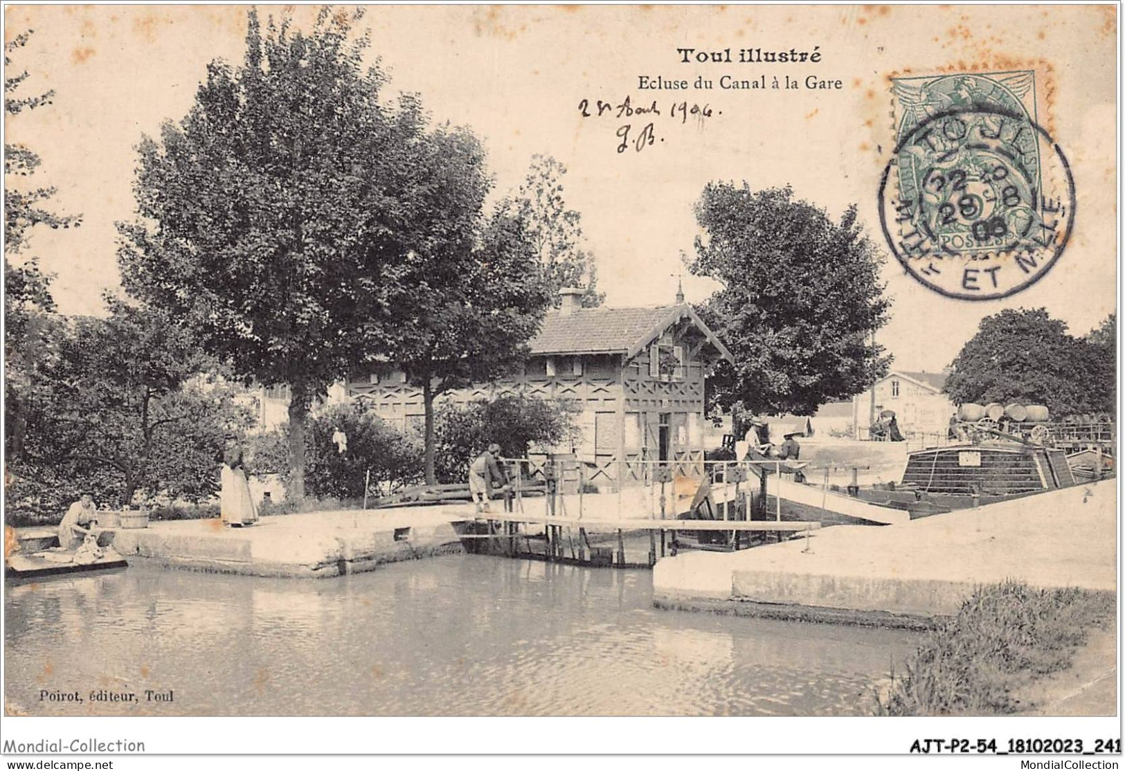 AJTP2-54-0259 - TOUL - Ecluse Du Canal à La Gare  - Toul