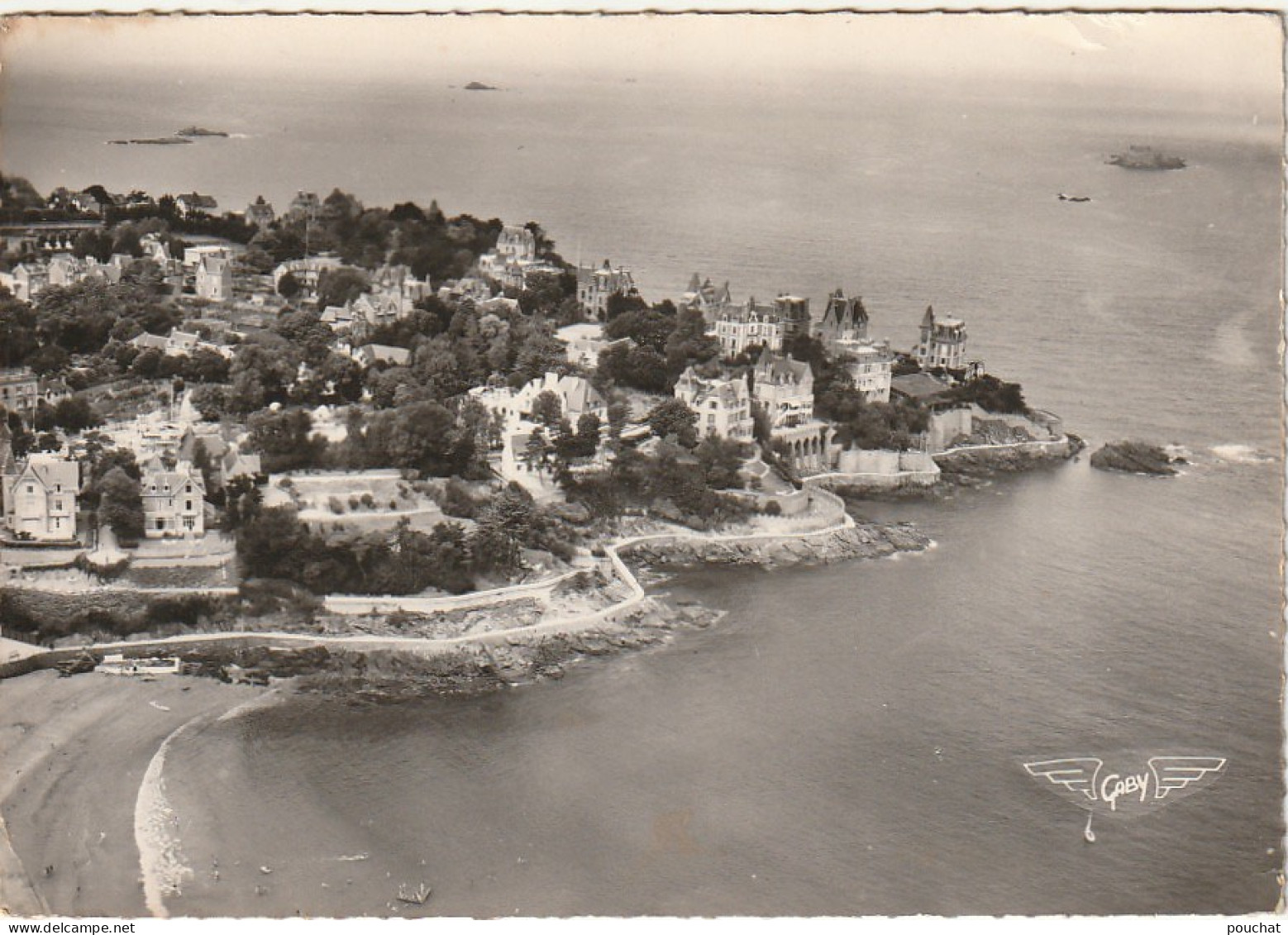 XXX -(35) DINARD - LA POINTE DE LA MALOUINE - VUE AERIENNE - 2 SCANS - Dinard