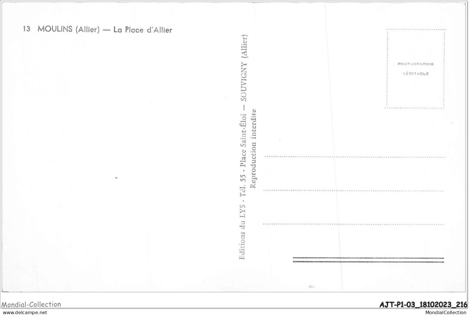 AJTP1-03-0108 - MOULINS - La Place D'Allier  - Moulins