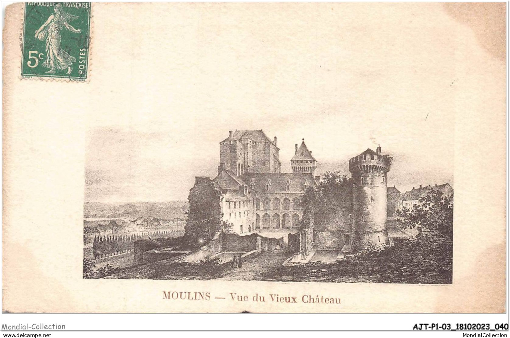 AJTP1-03-0021 - MOULINS - Vue Du Vieux Chateau  - Moulins