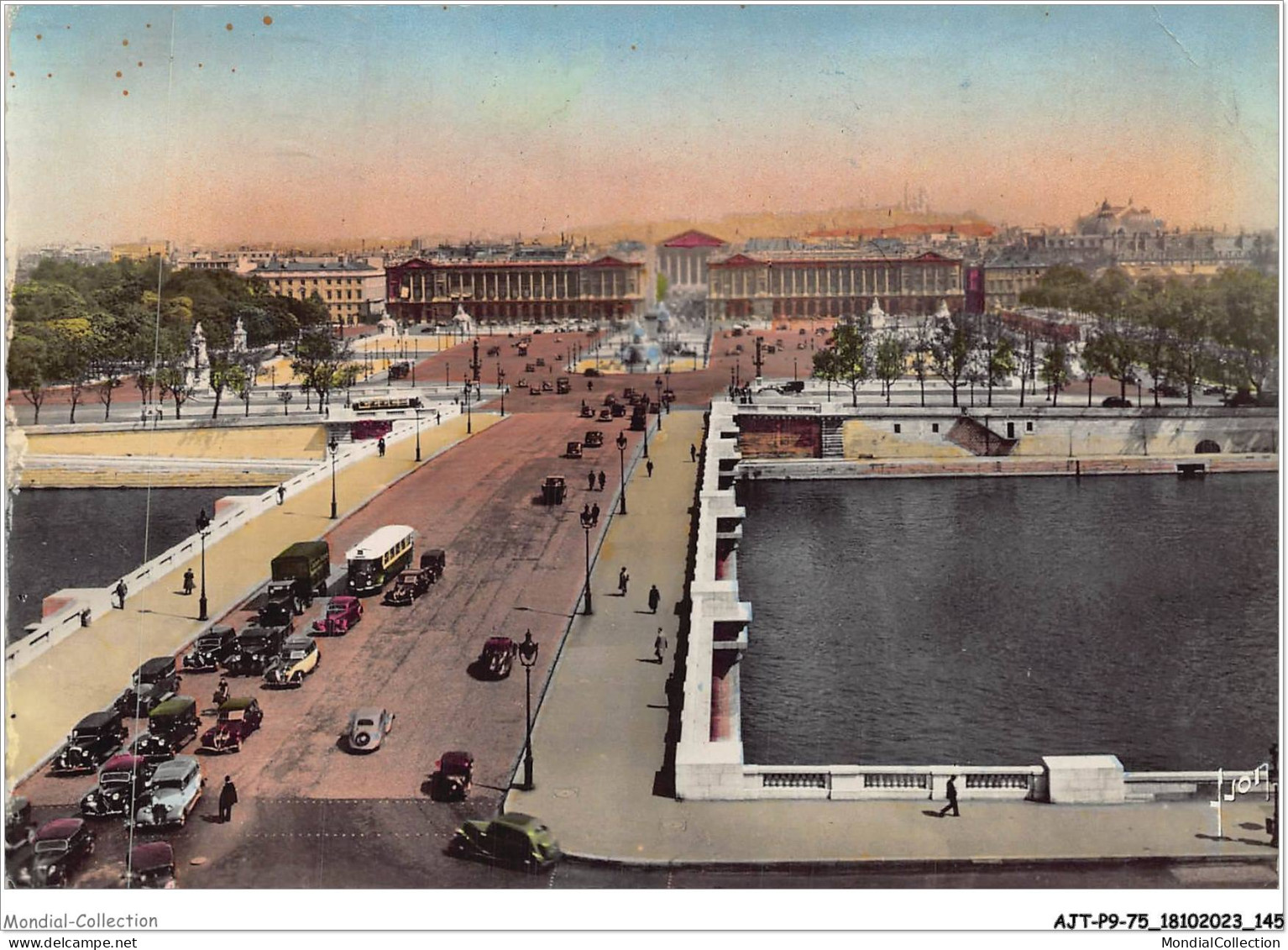 AJTP9-75-0993 - PARIS - Pont Et Place De La Concorde  - Brücken