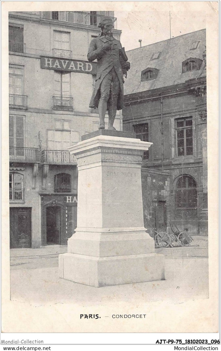 AJTP9-75-0969 - PARIS - Condorcet  - Statuen