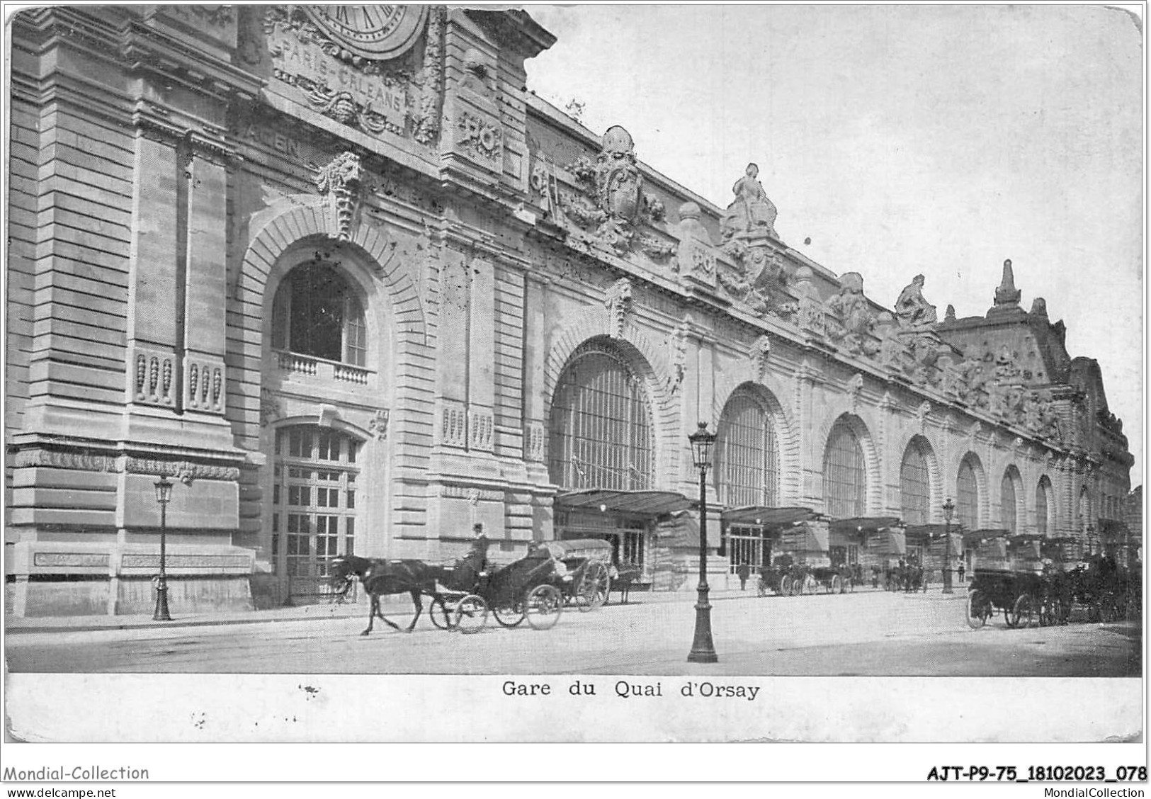 AJTP9-75-0960 - PARIS - La Gare Du Quai D'orsay - Stations, Underground