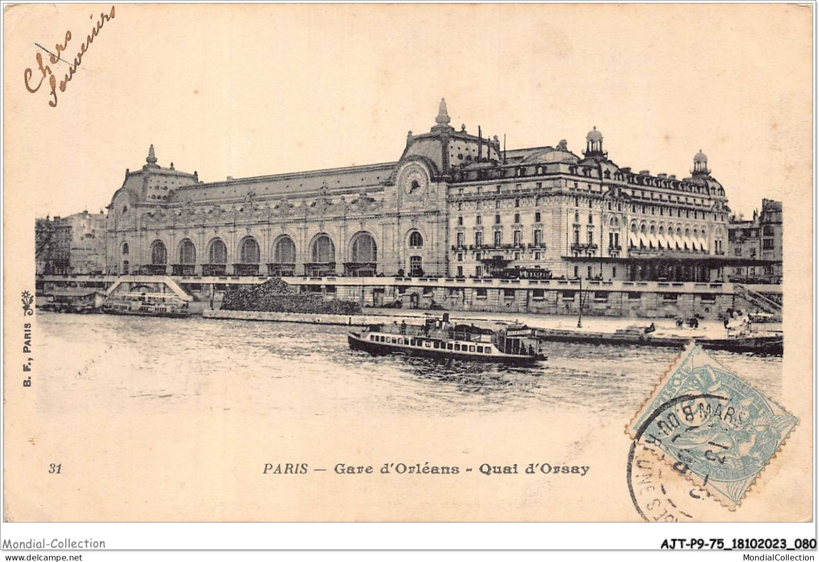 AJTP9-75-0961 - PARIS - La Gare D'orléans, Quai D'orsay - Pariser Métro, Bahnhöfe