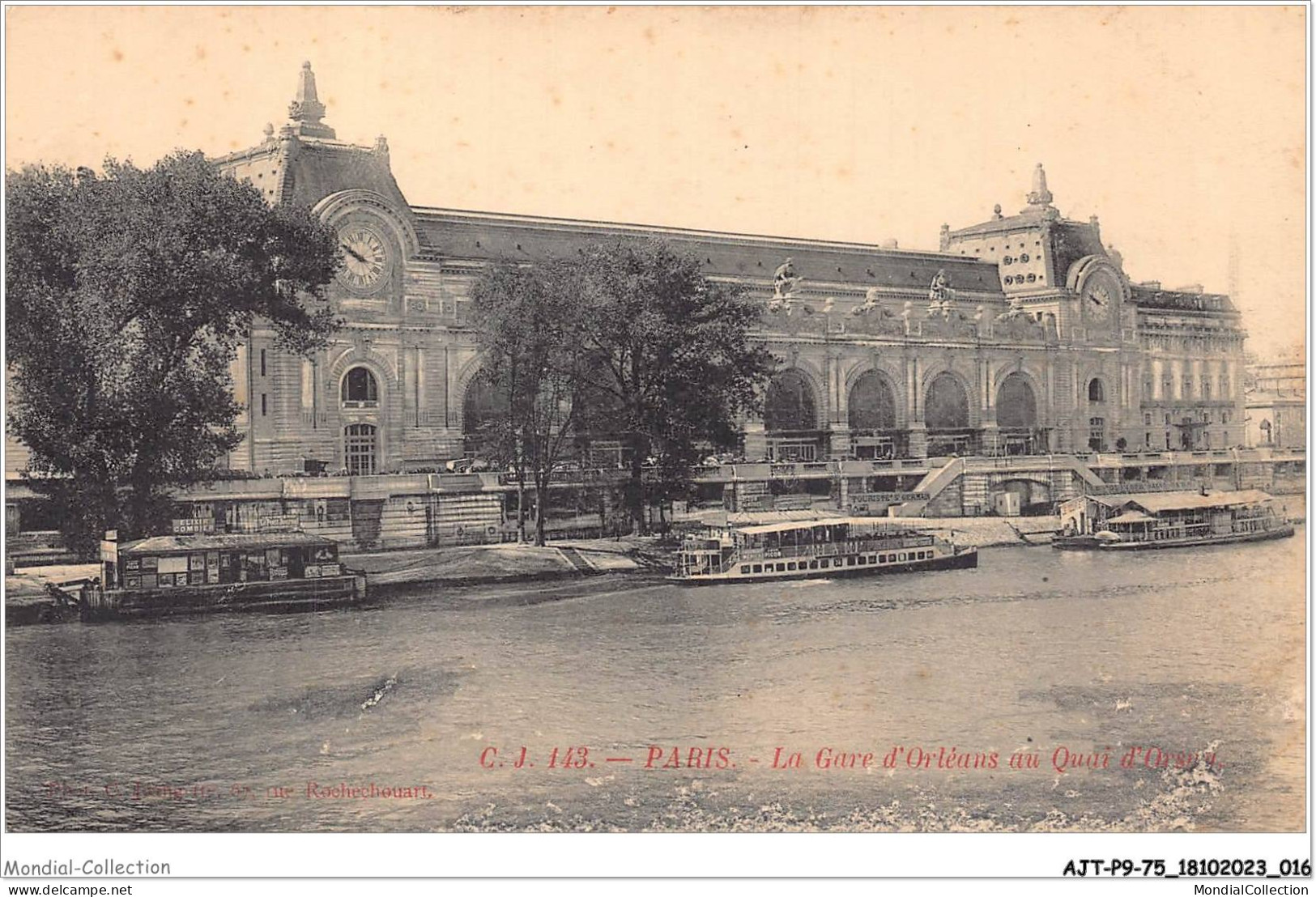 AJTP9-75-0929 - PARIS - La Gare D'orléans Au Quai D'orsay - Pariser Métro, Bahnhöfe