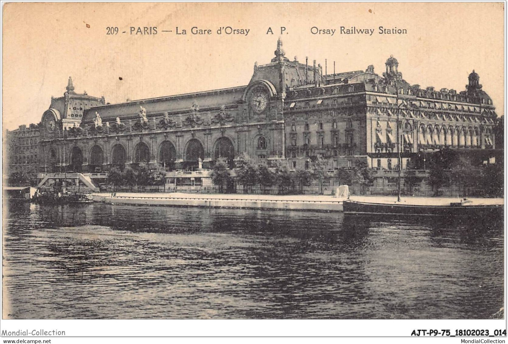 AJTP9-75-0928 - PARIS - La Gare D'orsay - Métro Parisien, Gares