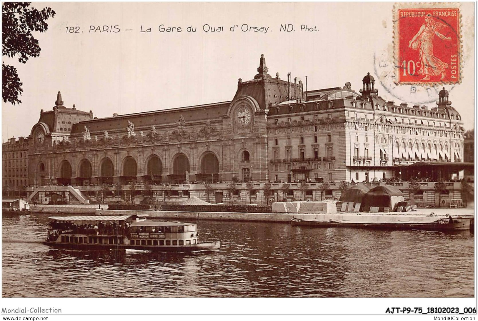 AJTP9-75-0924 - PARIS - La Gare Du Quai D'orsay - Metro, Stations