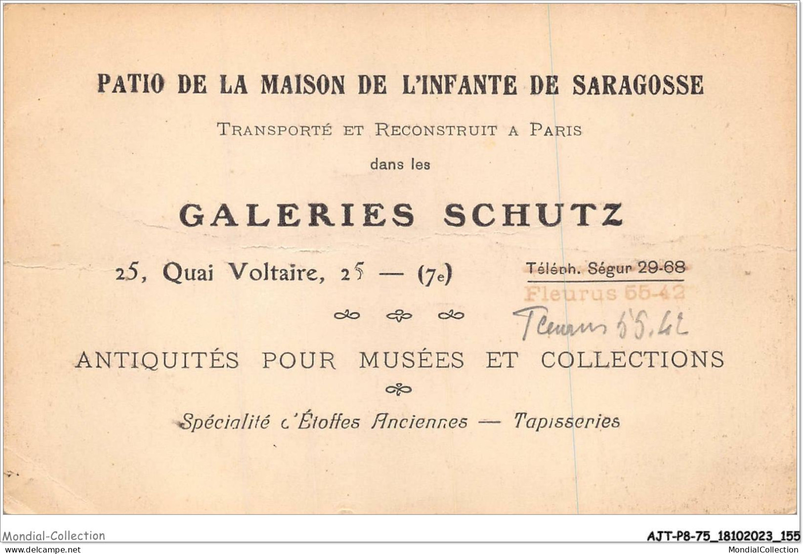 AJTP8-75-0896 - PARIS - Patio De La Maison De L'infante De Saragosse  - Museums