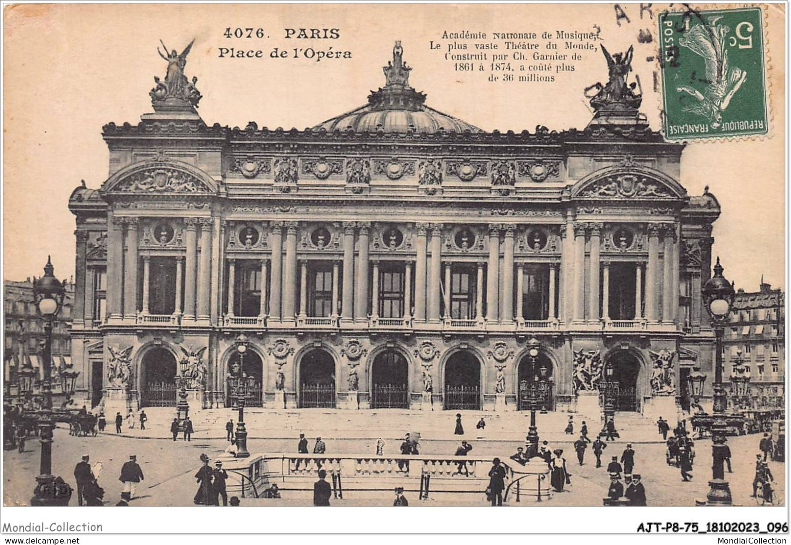 AJTP8-75-0867 - PARIS - Place De  L'opéra  - Plazas