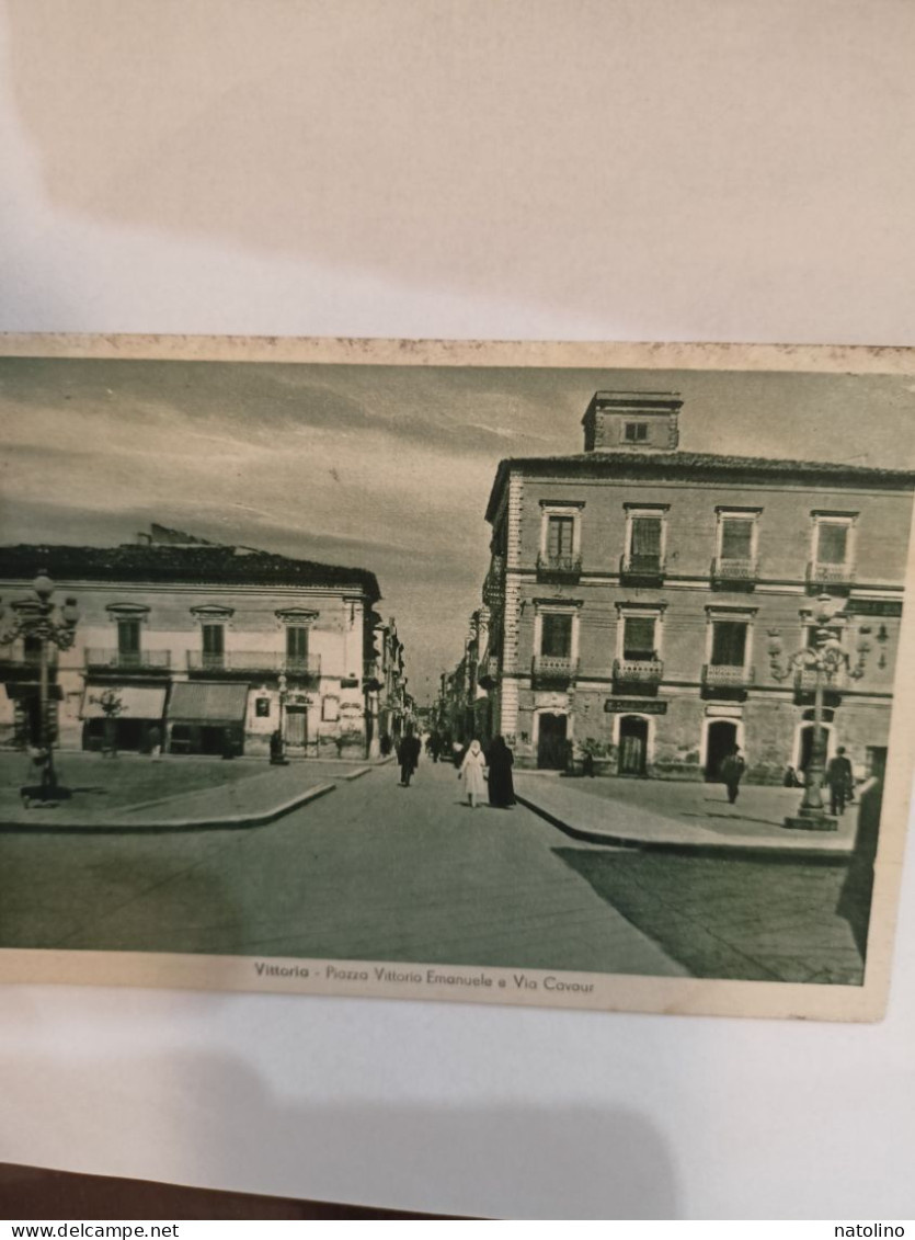 FG Vittoria Piazza Vittorio Emanuele E Via Cavour Animata - Vittoria