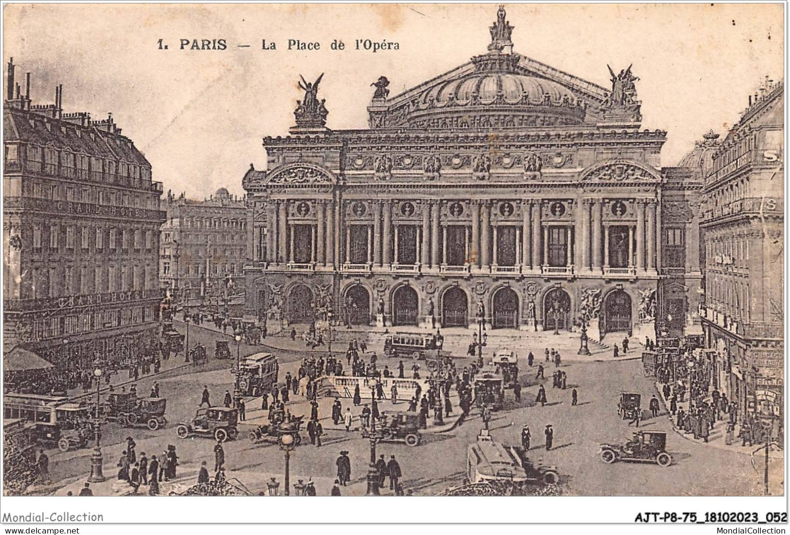 AJTP8-75-0845 - PARIS - La Place De  L'opéra   - Plazas