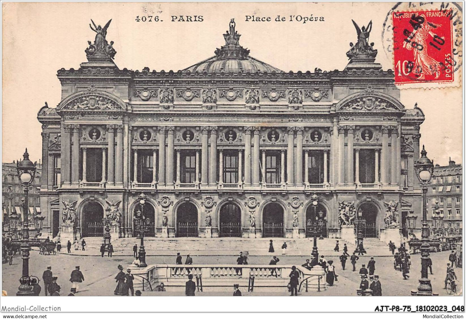 AJTP8-75-0843 - PARIS - Place De  L'opéra   - Squares
