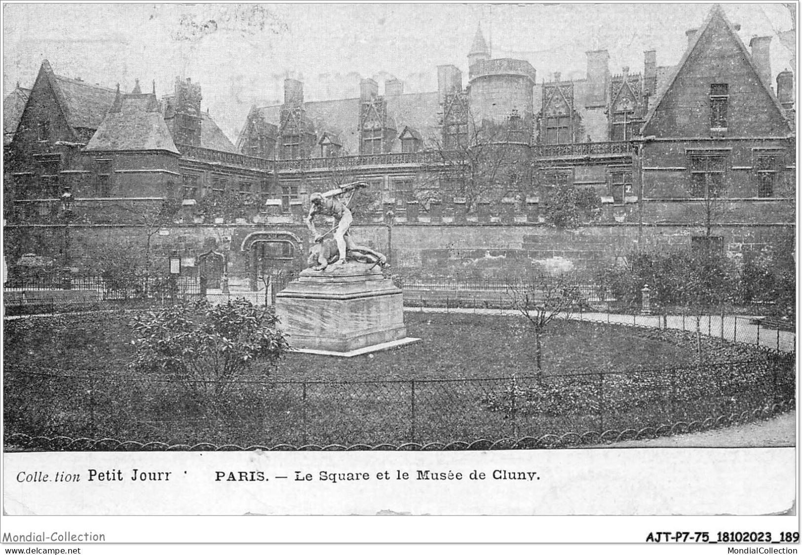 AJTP7-75-0808 - PARIS - Le Square Et Le Musée De Cluny - Cartas Panorámicas