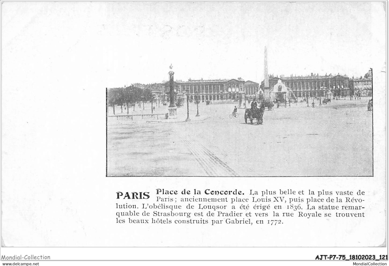 AJTP7-75-0774 - PARIS - Place De La Concorde  - Squares
