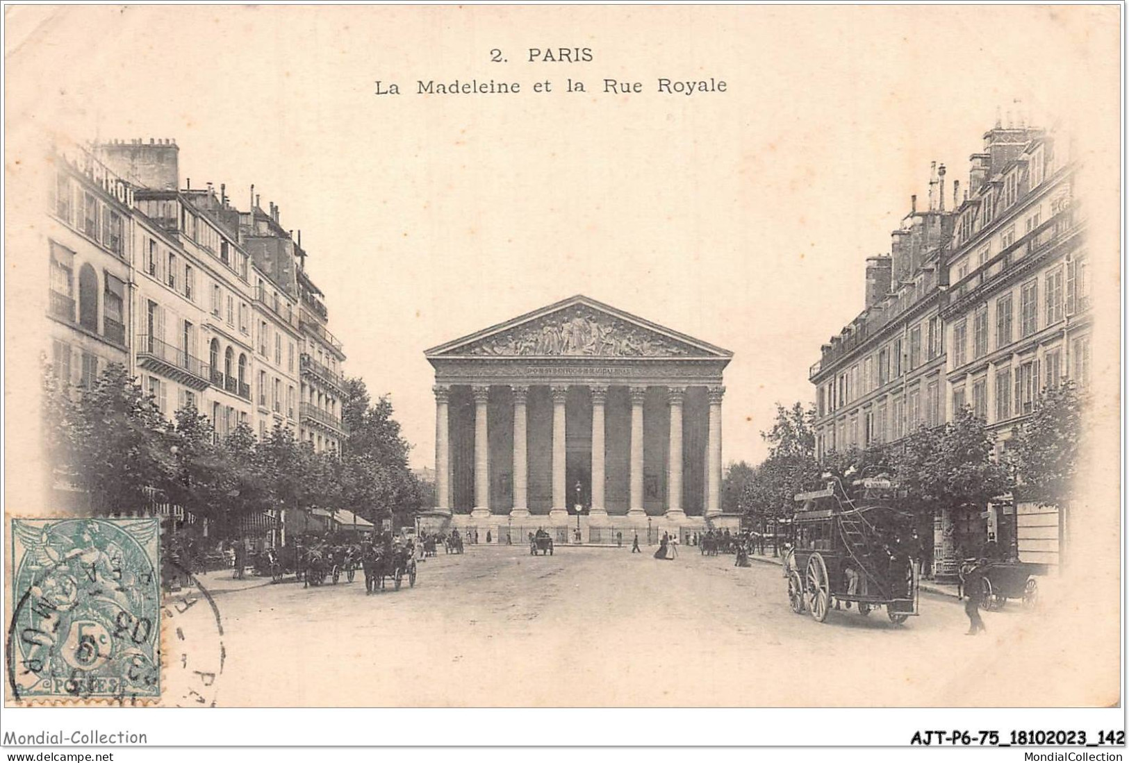 AJTP6-75-06484 - PARIS - La Madeleine Et La Rue Royale  - Mehransichten, Panoramakarten