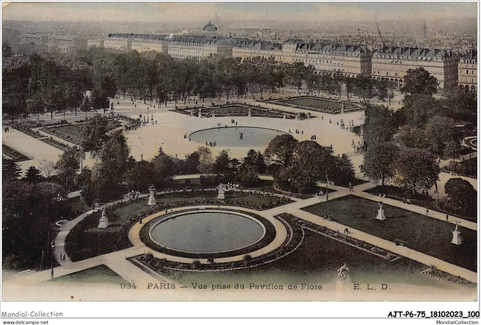 AJTP6-75-06463 - PARIS - Vue Du Pavillon De Flore  - Cartas Panorámicas