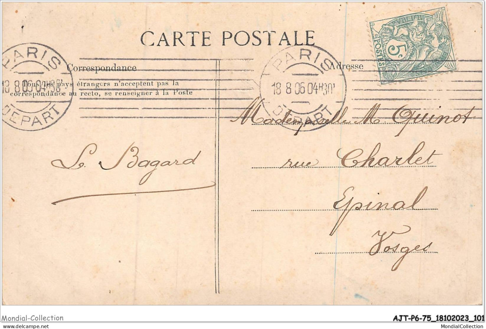 AJTP6-75-06463 - PARIS - Vue Du Pavillon De Flore  - Cartas Panorámicas