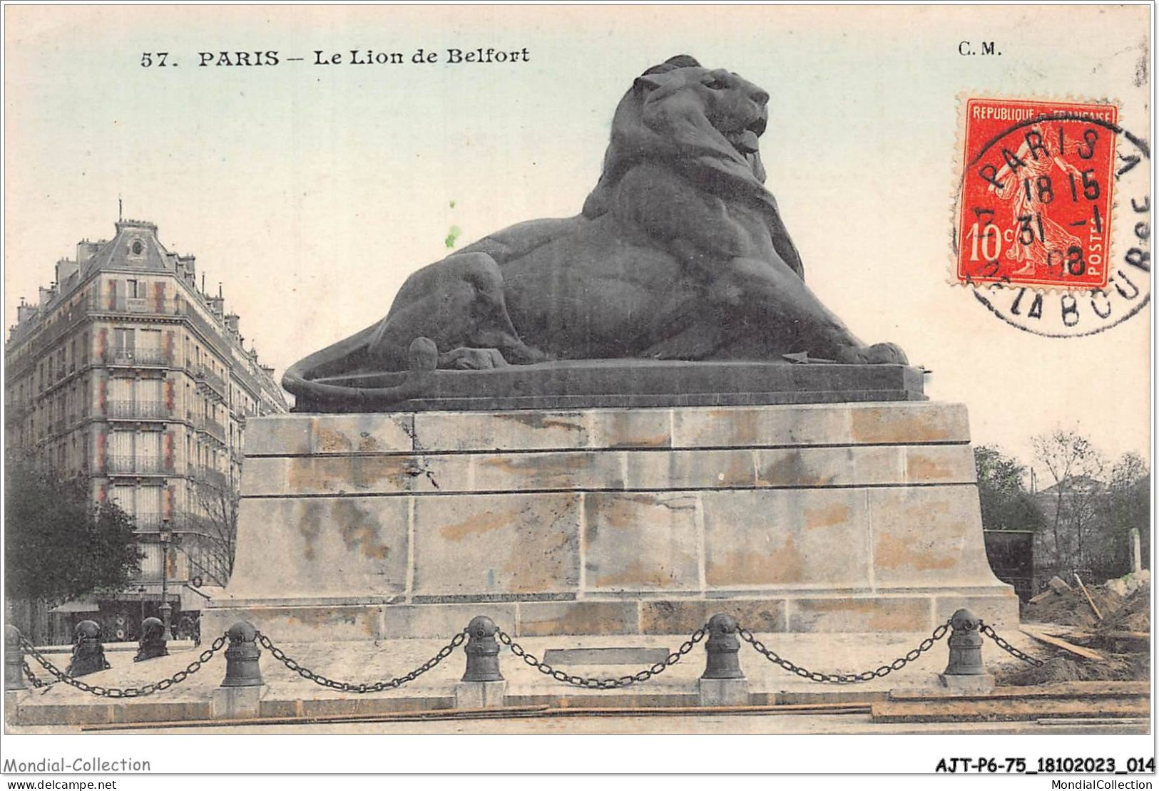 AJTP6-75-0620 - PARIS - Le Lion De Belfort  - Otros Monumentos