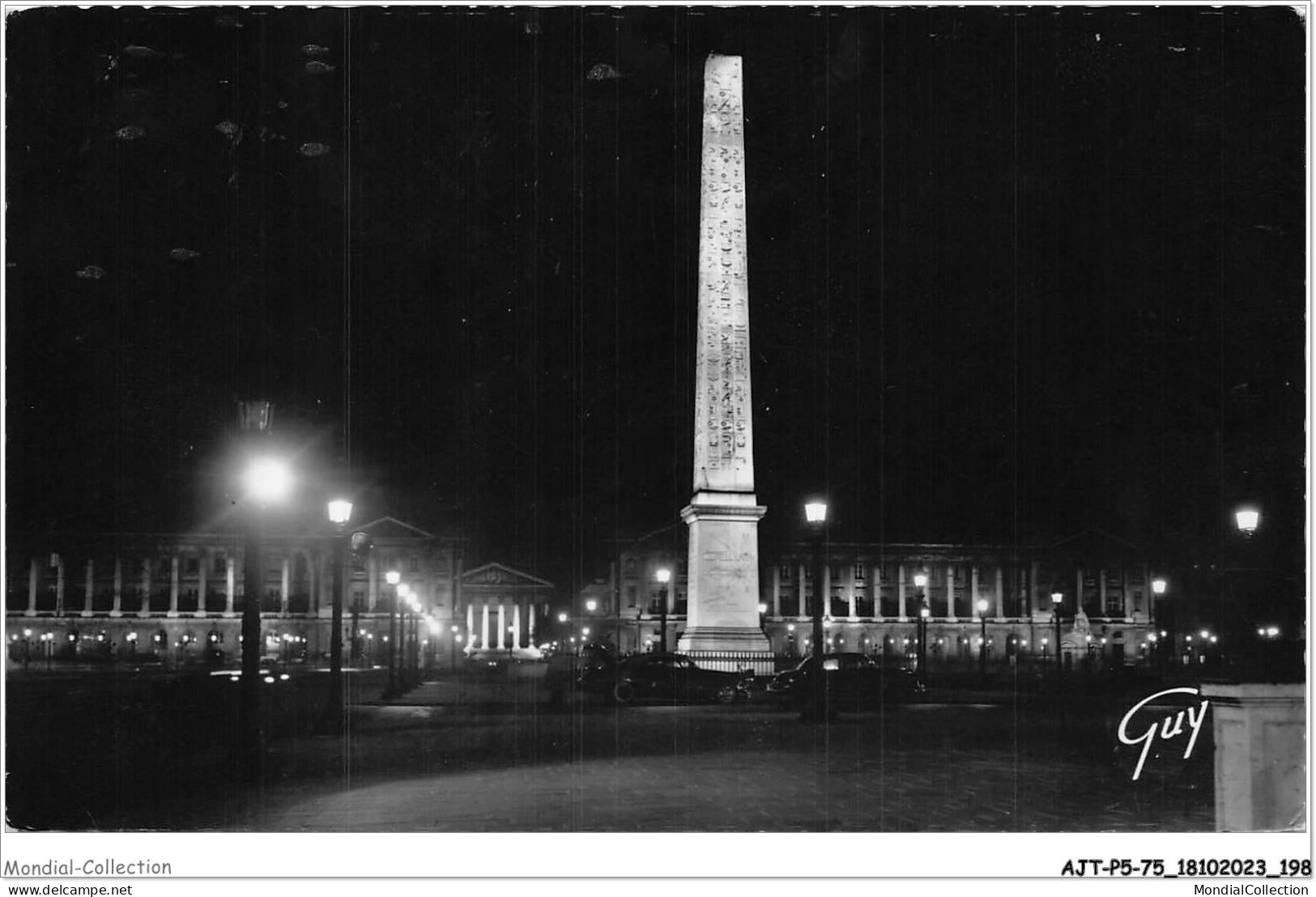 AJTP5-75-0611 - PARIS - Place De La Concorde  - Paris La Nuit