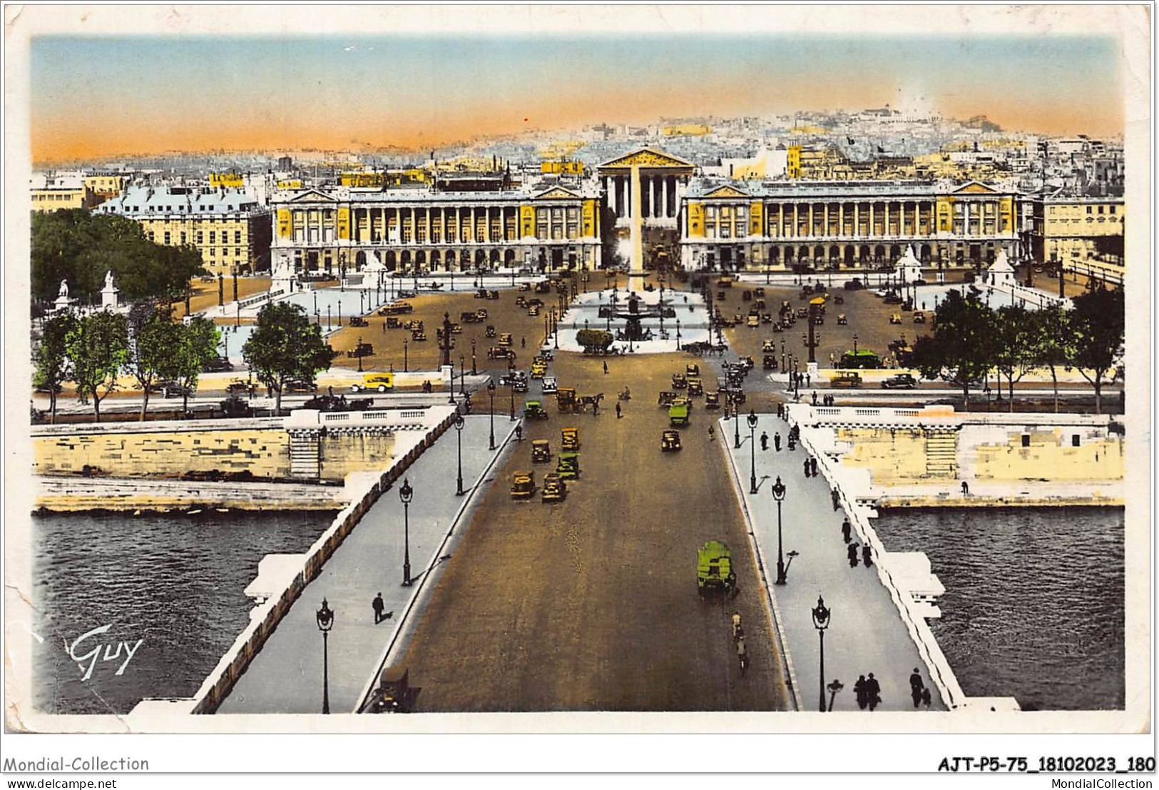 AJTP5-75-0602 - PARIS - Nouveau Pont Et Place De La Concorde  - Mehransichten, Panoramakarten