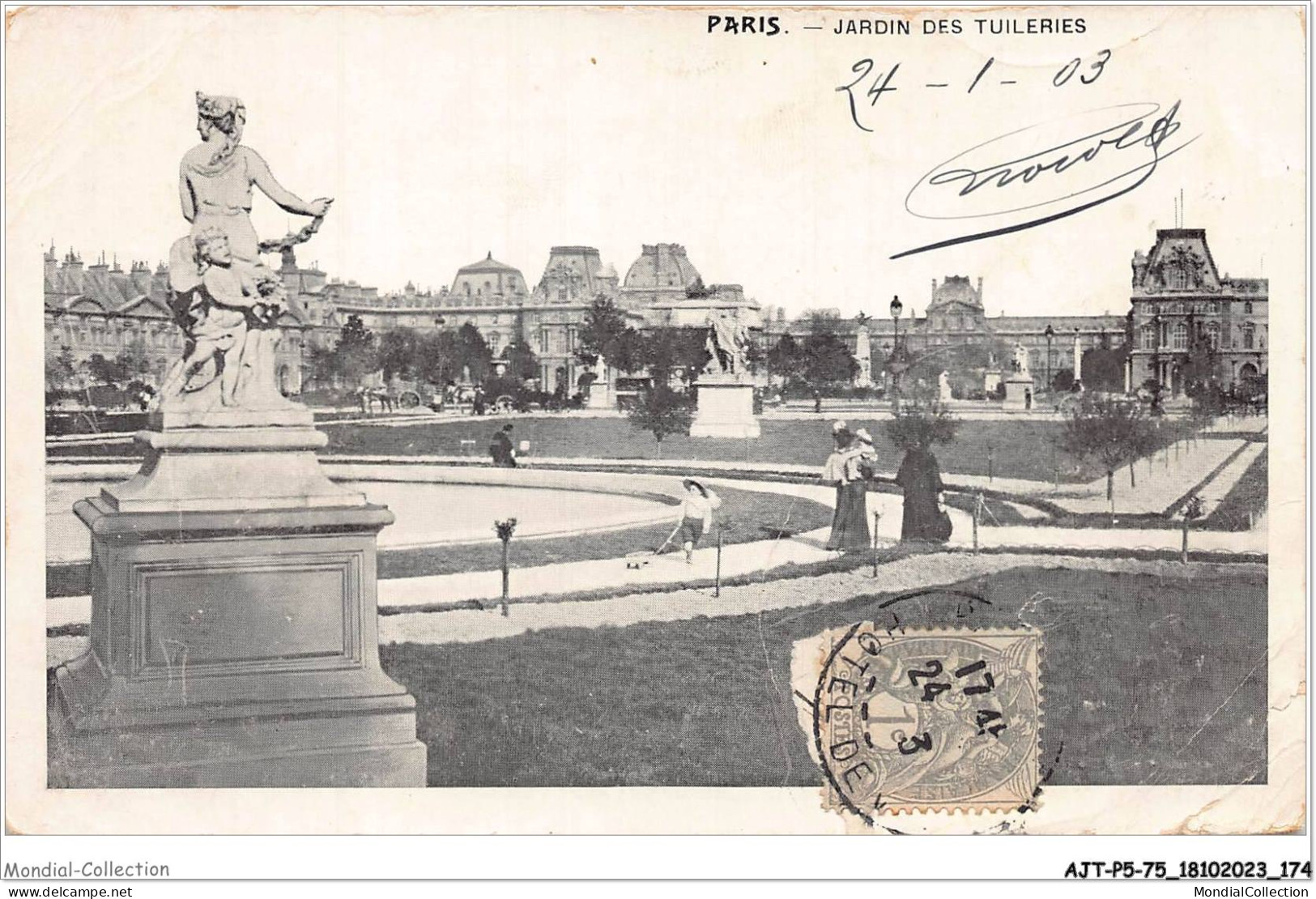 AJTP5-75-0599 - PARIS - Jardin Des Tuileries  - Parques, Jardines