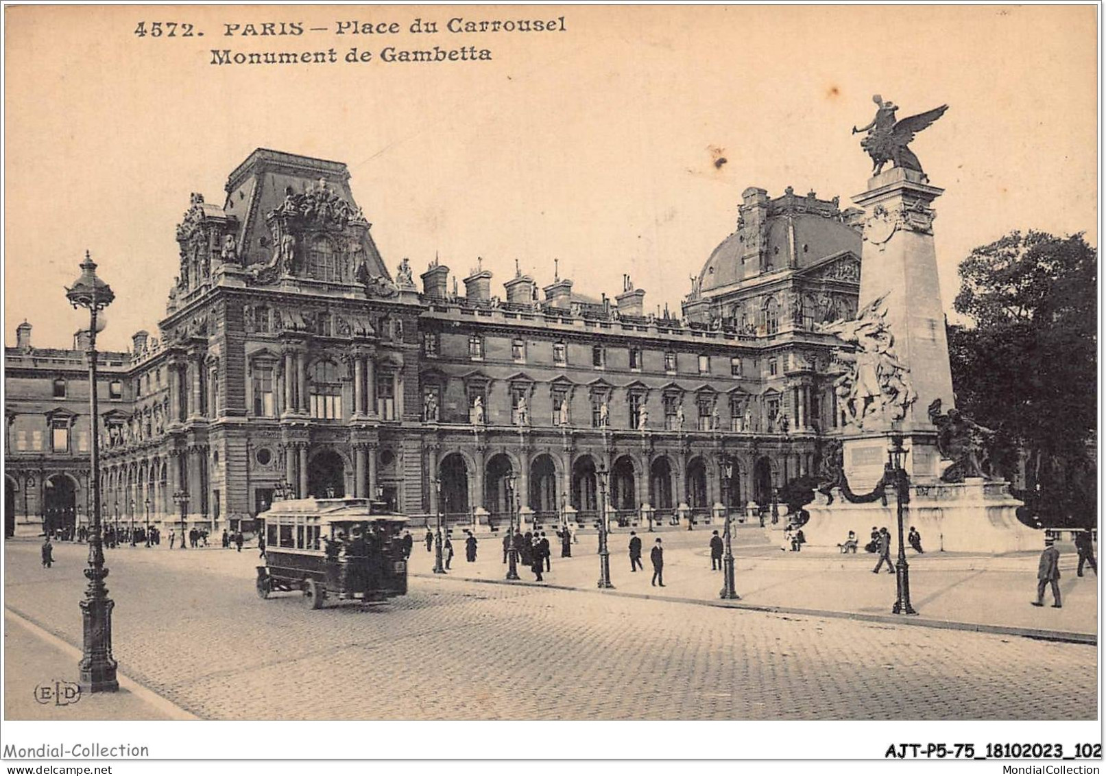 AJTP5-75-0563 - PARIS - Place Du Carrousel - Plazas