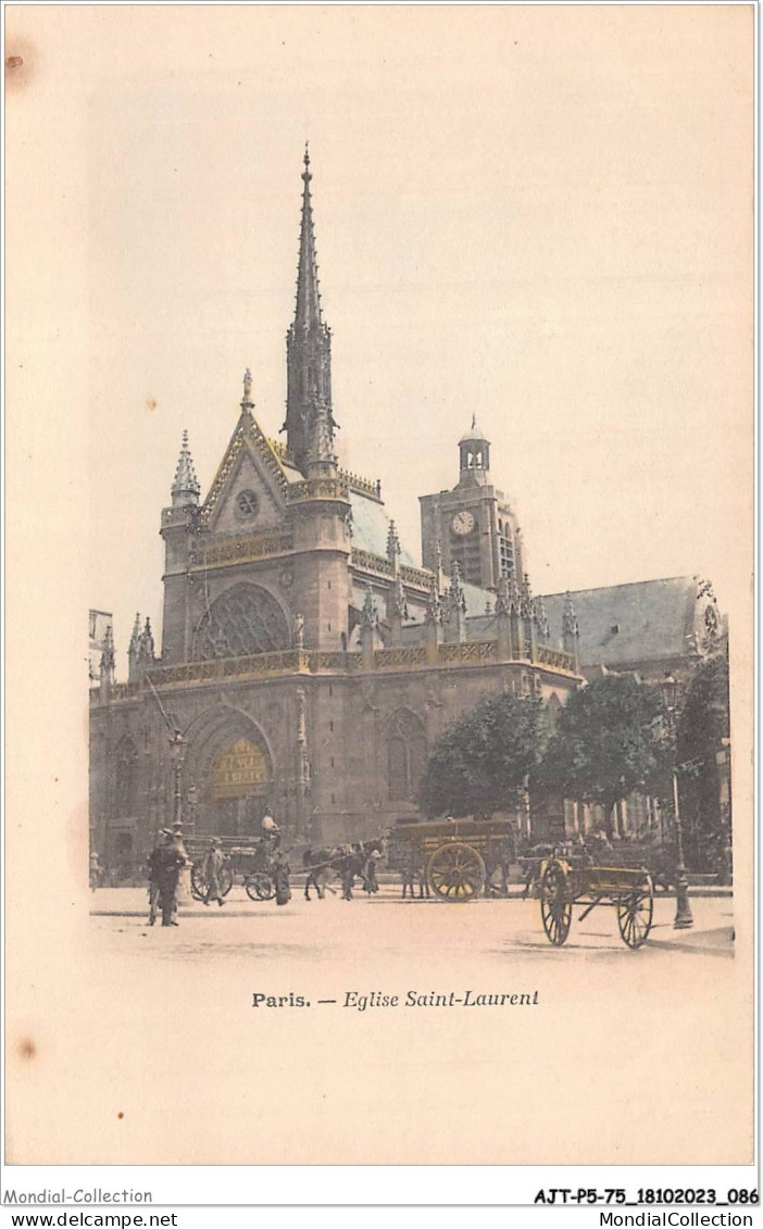 AJTP5-75-0555 - PARIS - Eglise  Saint-Laurent  - Kirchen