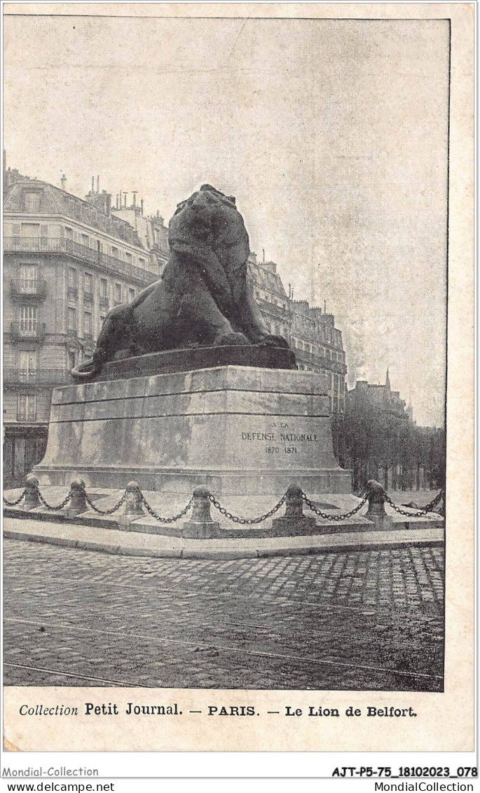 AJTP5-75-0551 - PARIS - Le Lion De Belfort  - Statues
