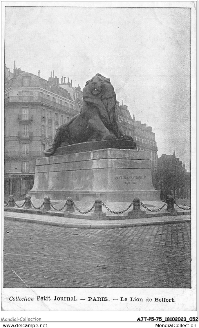 AJTP5-75-0538 - PARIS - Le Lion De Belfort - Statues