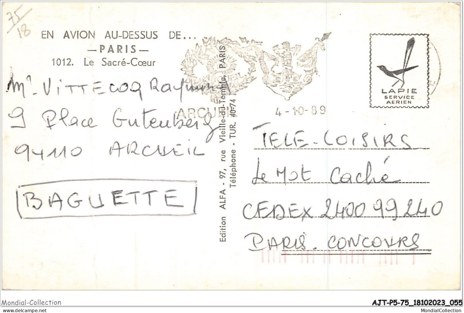 AJTP5-75-0539 - PARIS - Le Sacré Coeur - Sacré Coeur
