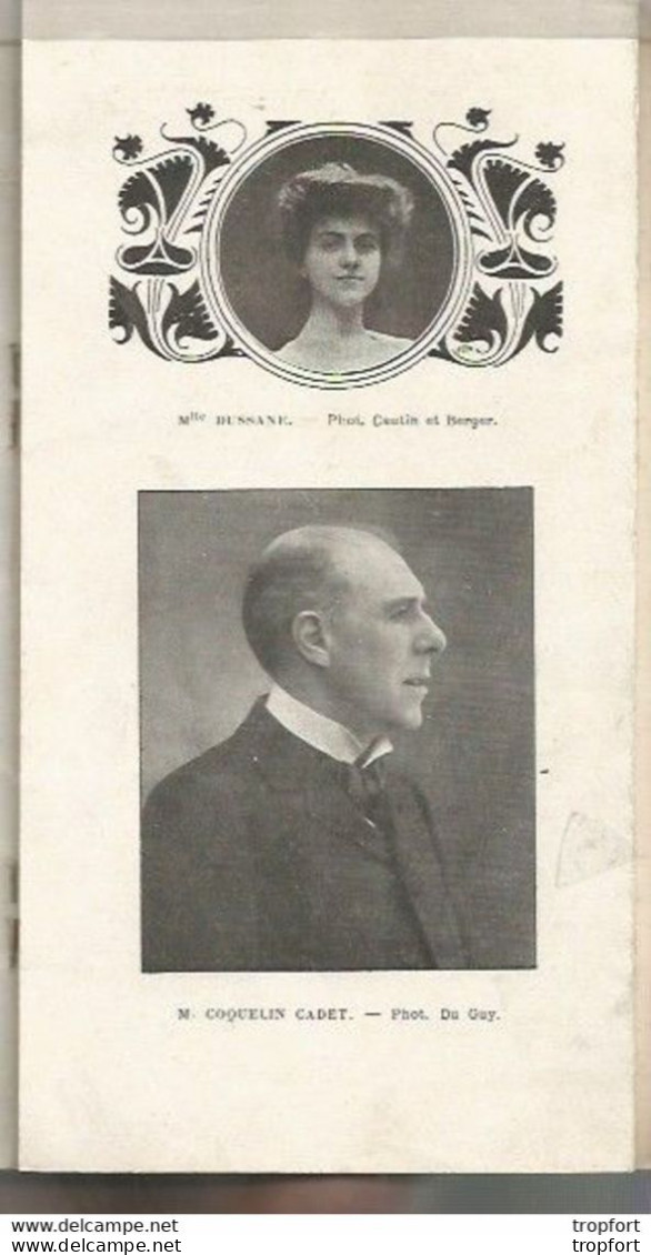 PK / Vintage // Old French Program Theater // Programme Théâtre 1903 Leconte Dussane Faylis Persoons Geniat Berr - Programmes