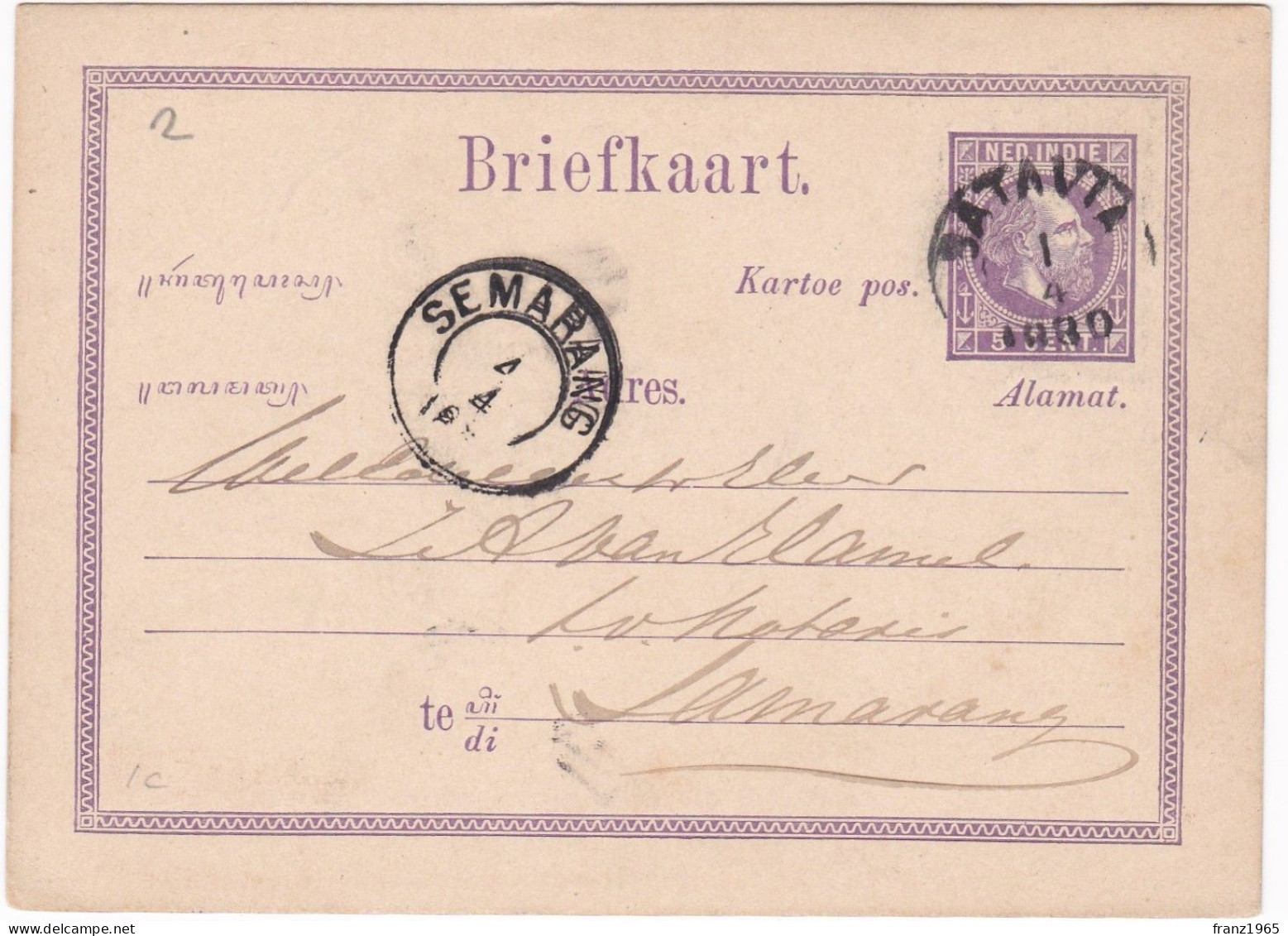 Briefkaart - Semarang - Netherlands Indies