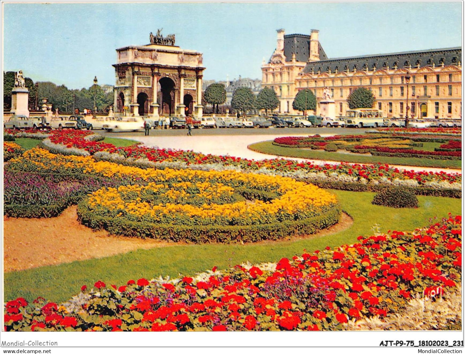 AJTP9-75-01036 - PARIS - Jardins Des Tuileries, Arc De Triomphe Du Carrosel - Panoramic Views