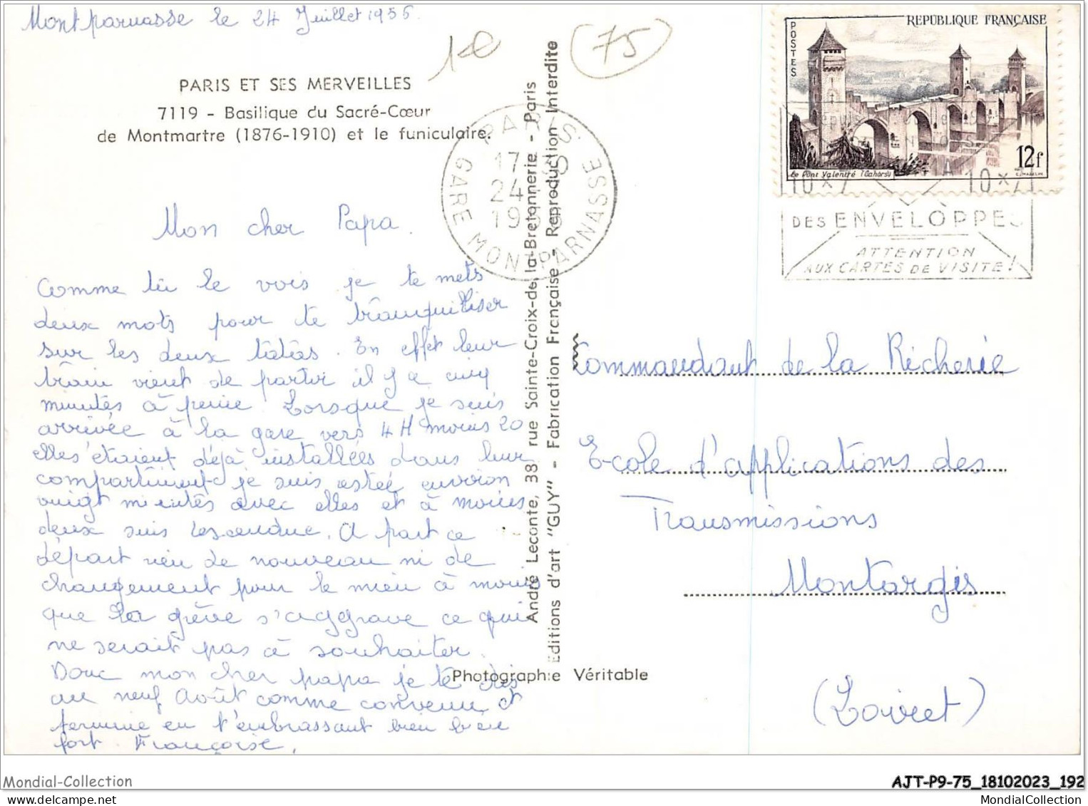 AJTP9-75-01016 - PARIS - Basilique Du Sacré Coeur  - Sacré-Coeur