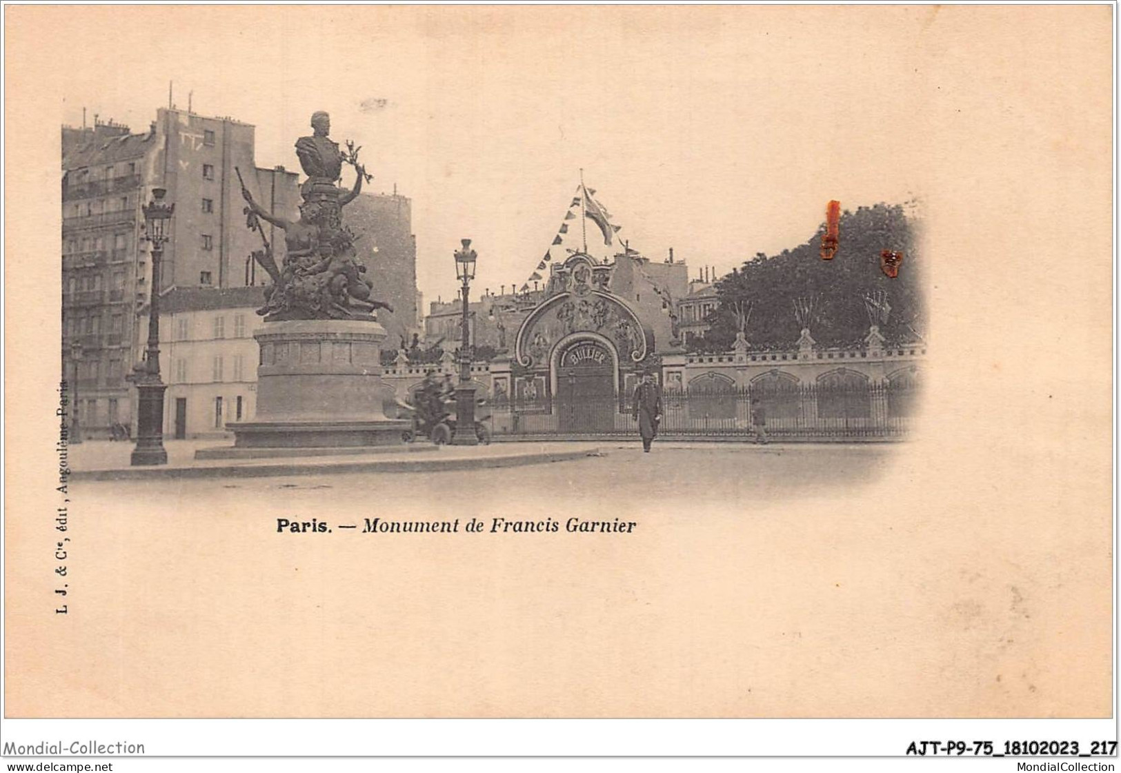AJTP9-75-01029 - PARIS - Monument De Francis Garnier  - Otros Monumentos