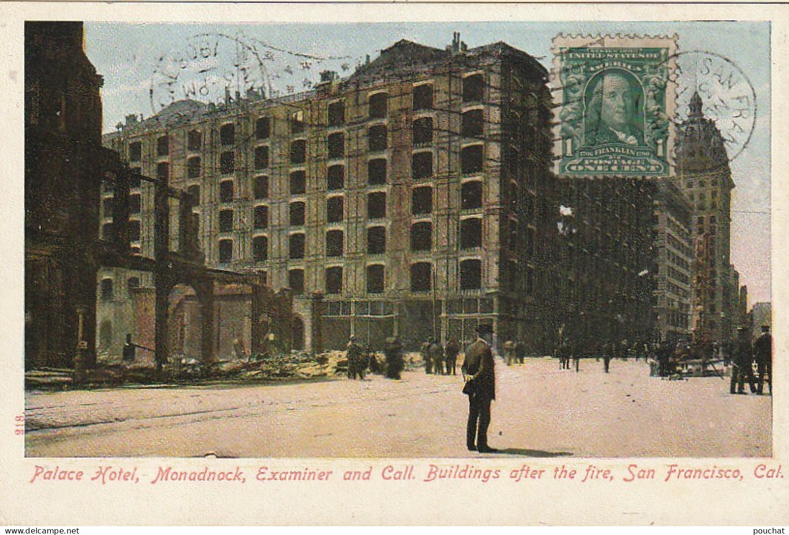 XXX - SAN FRANCISCO , U.S.A - PALACE HOTEL , MONADNOCK , EXAMINER AND CALL - BUILDINGS AFTER THE FIRE -  - San Francisco