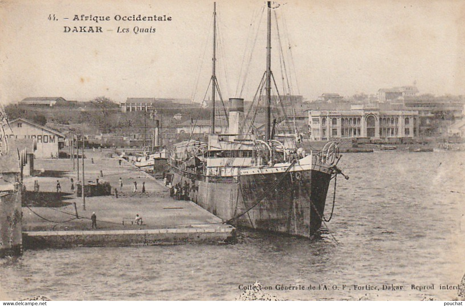 XXX - AFRIQUE OCCIDENTALE - DAKAR ( SENEGAL ) - LES QUAIS - 2 SCANS - Senegal