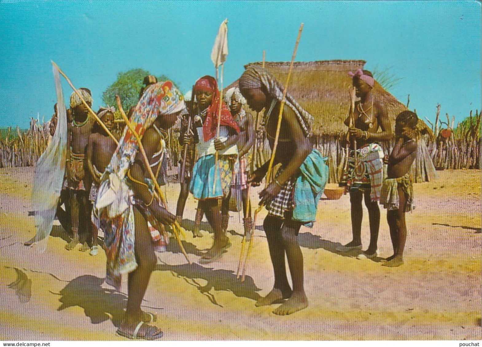 XXX - AFRICA PORTUGUESA - CENA DA FESTA DA CIRCUNCISAO ( HUMBES ) - SCENE DE FETE CIRCONCISION - FEMME SEINS NUS - Angola