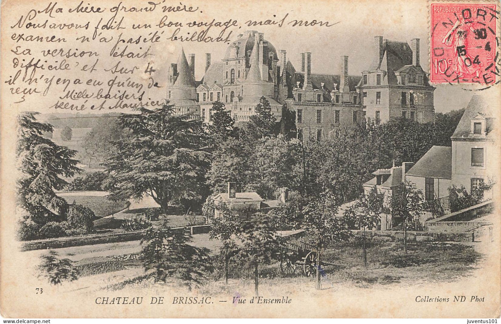 CPA Château De Brissac-Vue D'ensemble-73-Timbre       L2882 - Sonstige & Ohne Zuordnung