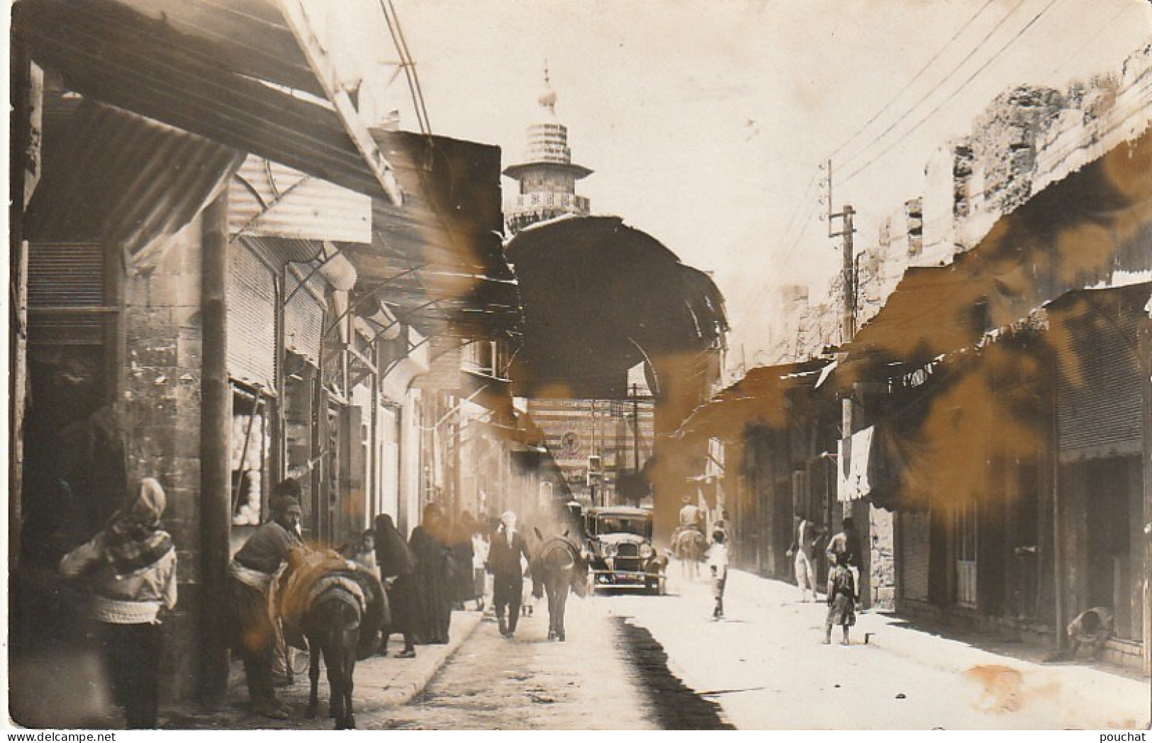 XXX - DAMAS ( SYRIE ) -  MOSQUEE - ECHOPPES - ANIMATION - DAMASCUS , SYRIA - 2 SCANS - Syrië