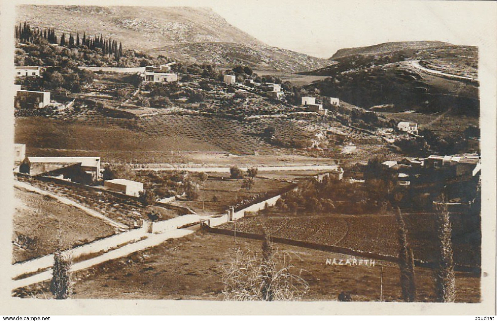 XXX - NAZARETH ( ISRAEL ) - VUE GENERALE - CARTE PHOTO - 2 SCANS - Israël