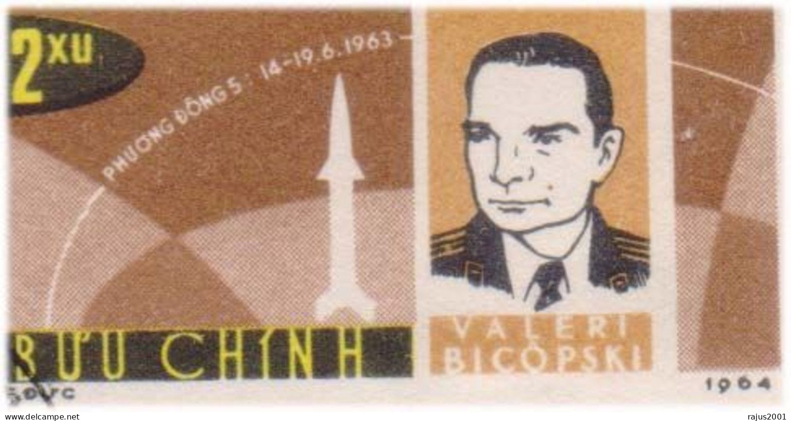 Valentina Tereshkova First Youngest Woman In Space, Soviet Cosmonaut, Vostok 6, Rocket,  Astronaut IMPERF FDC Vietnam - Astronomùia