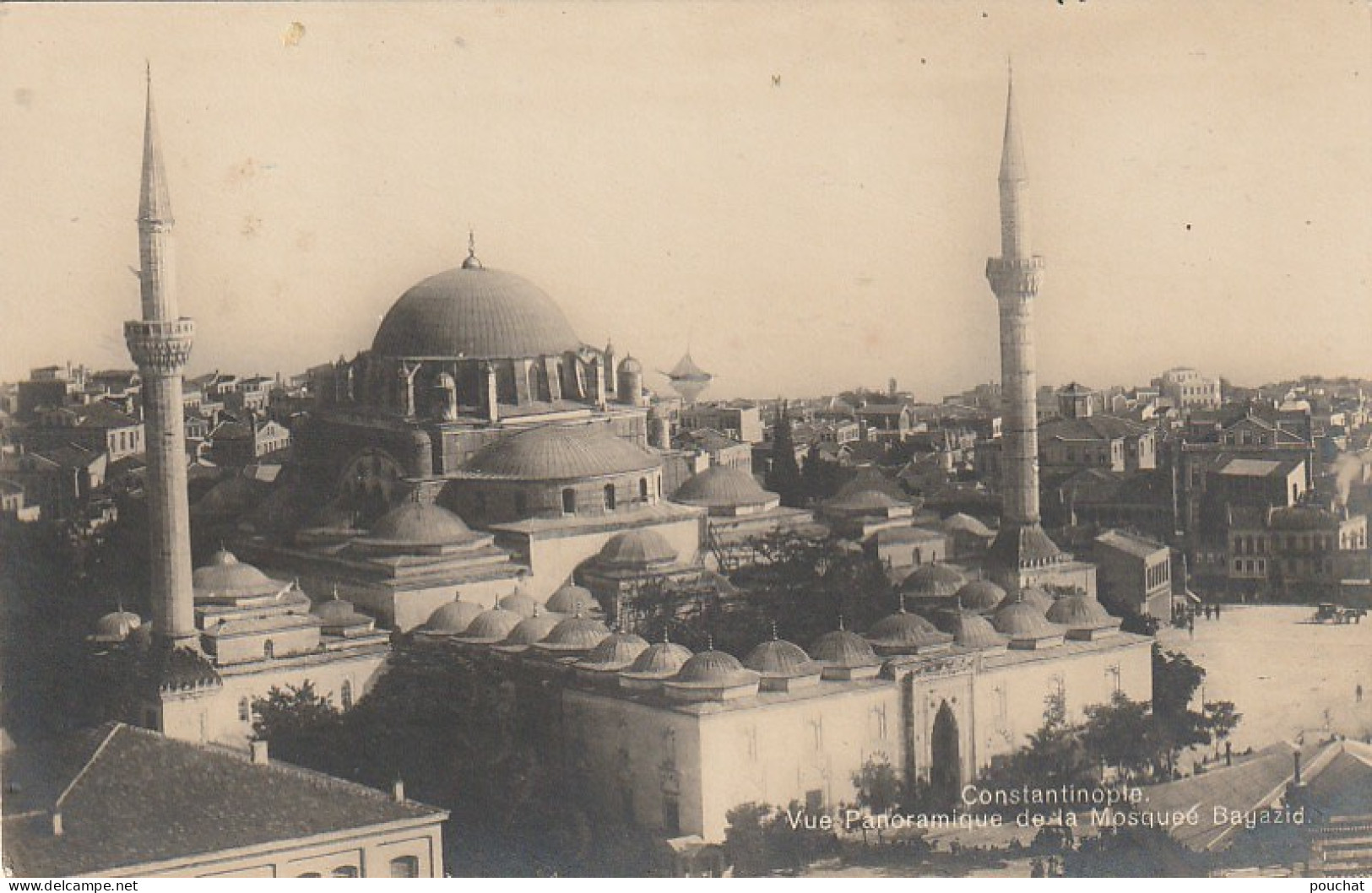 XXX - CONSTANTINOPLE ( TURQUIE ) - VUE PANORAMIQUE DE LA MOSQUEE BAYAZID - 2 SCANS - Turkije