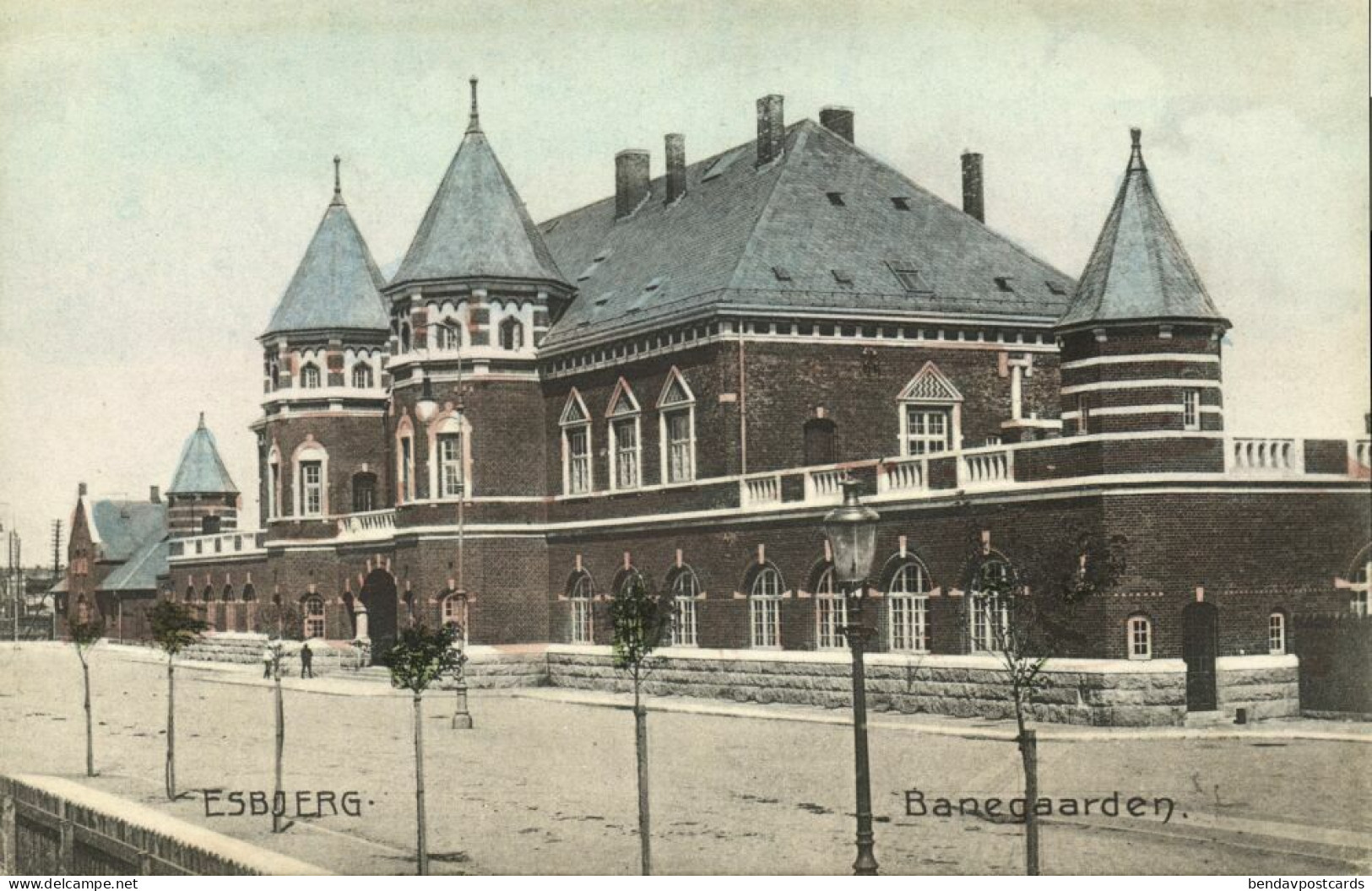 Denmark, ESBJERG, Banegaarden, Railway Station (1910s) Postcard - Denmark