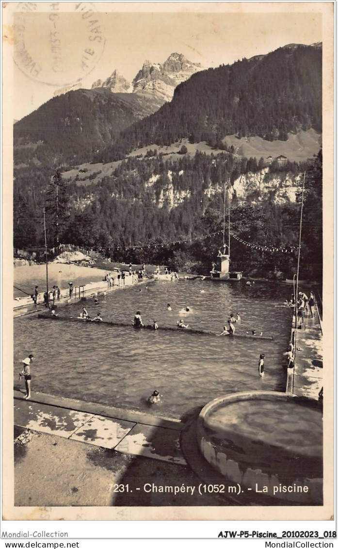 AJWP5-0444 - PISCINE - CHAMPERY - LA PISCINE  - Autres & Non Classés