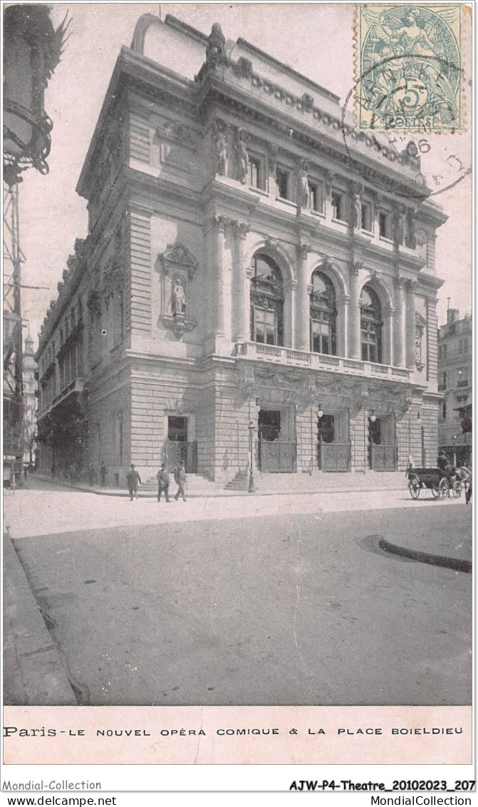 AJWP4-0433 - THEATRE - PARIS - LE NOUVEL OPERA COMIQUE - LA PLACE BOIELDIEU  - Théâtre