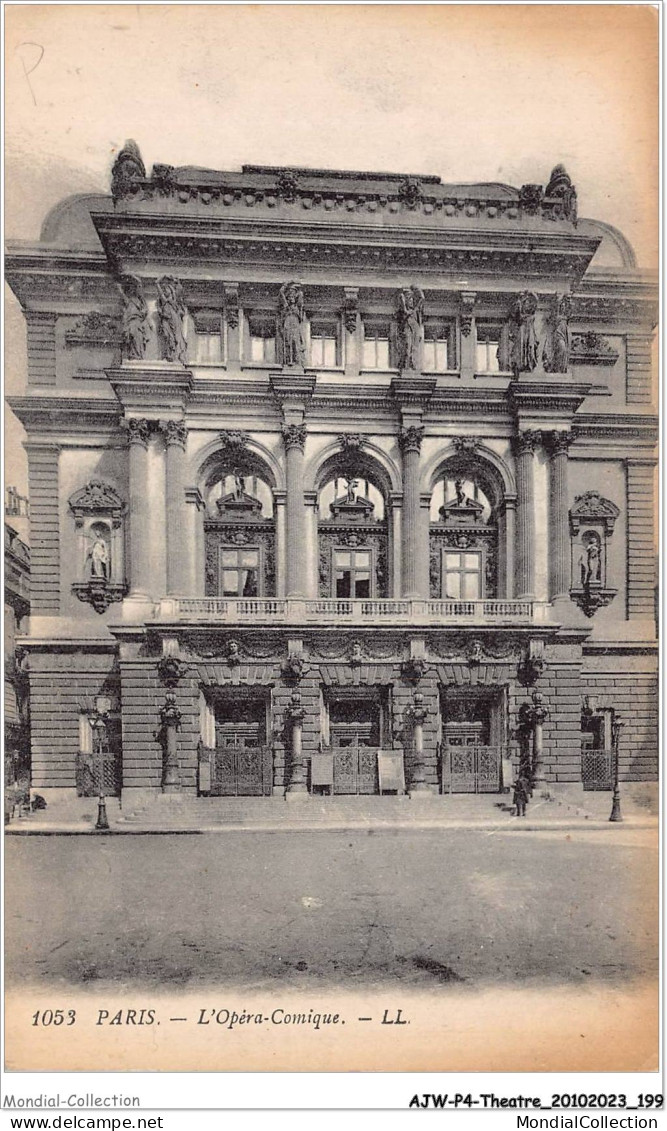 AJWP4-0429 - THEATRE - PARIS - L'OPERA COMIQUE  - Theater