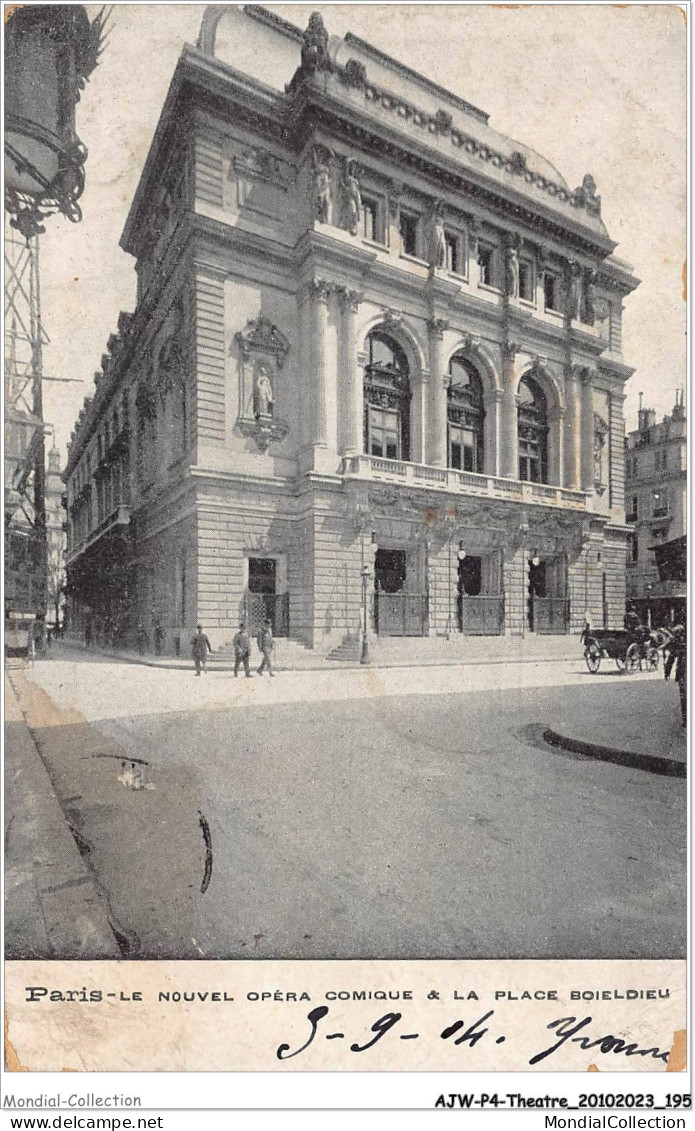 AJWP4-0427 - THEATRE - PARIS - LE NOUVEL OPERA COMIQUE - LA PLACE BOIELDIEU  - Théâtre