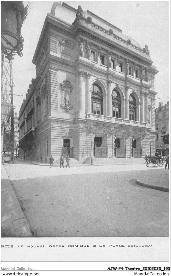 AJWP4-0426 - THEATRE - PARIS - LE NOUVEL OPERA COMIQUE - LA PLACE BOIELDIEU  - Theatre