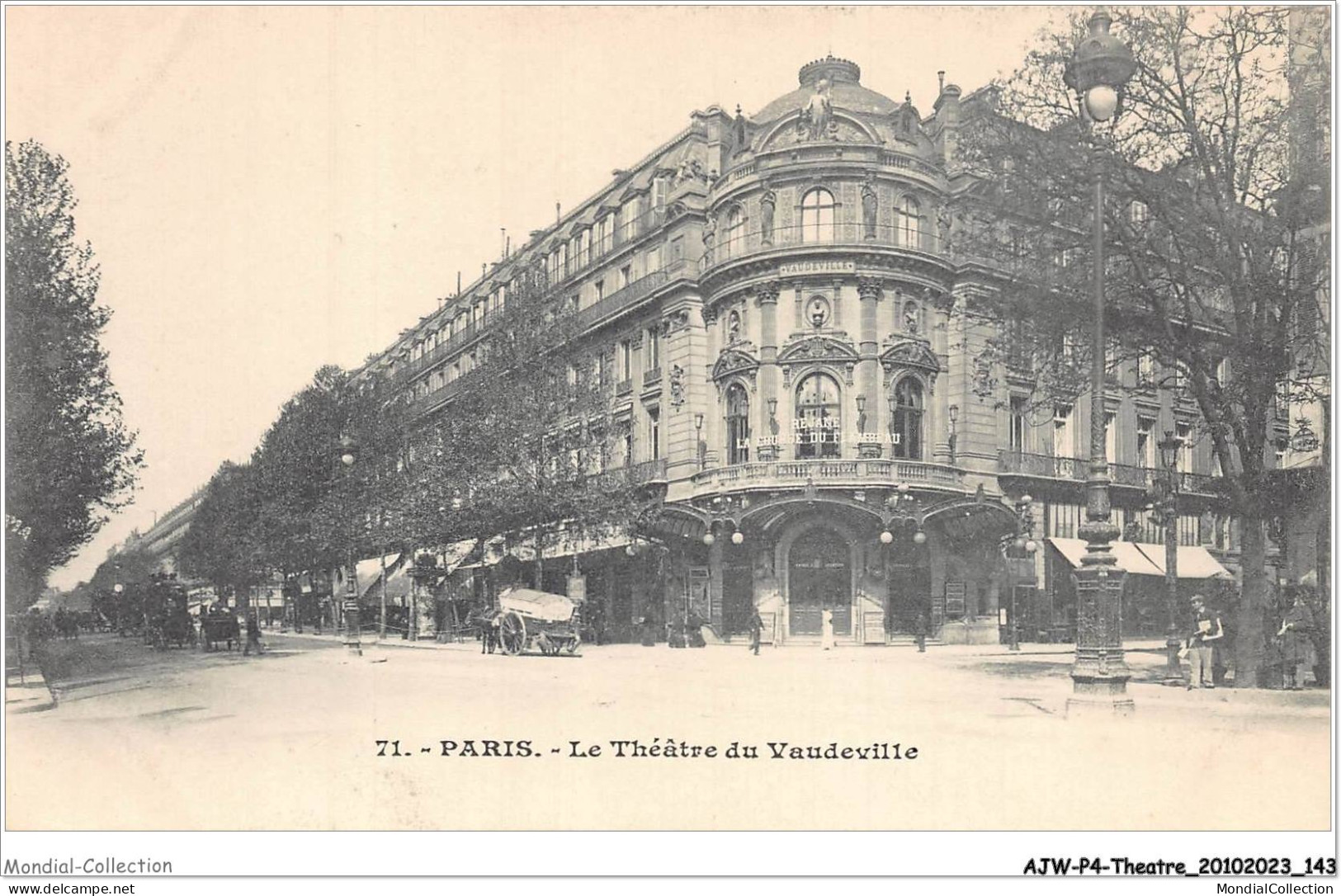 AJWP4-0401 - THEATRE - PARIS - LE THEATRE DU VAUDEVILLE  - Théâtre